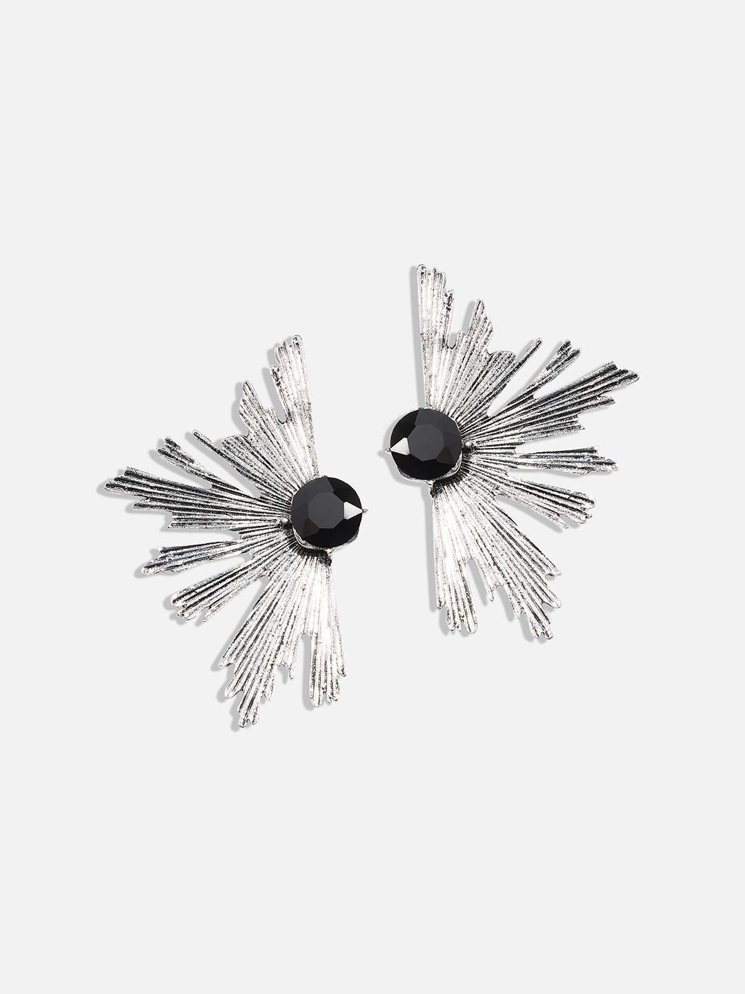 Silver-Plated Contemporary Studs Earrings