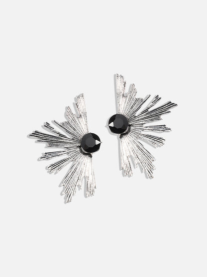 Silver-Plated Contemporary Studs Earrings