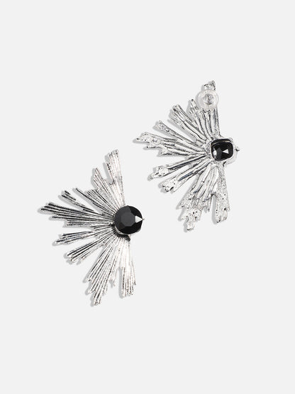 Silver-Plated Contemporary Studs Earrings