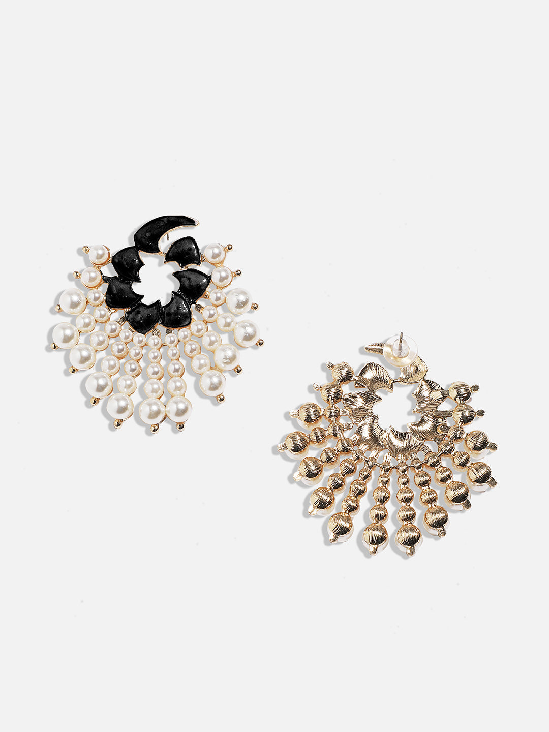 Gold-Plated Contemporary Studs Earrings