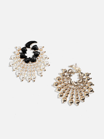 Gold-Plated Contemporary Studs Earrings