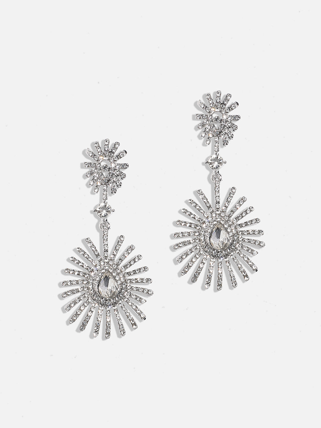 Silver-Plated Drop Earrings