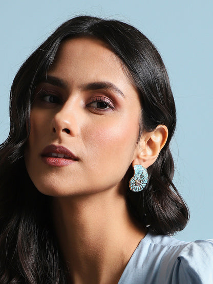 Gold-Plated Contemporary Studs Earrings