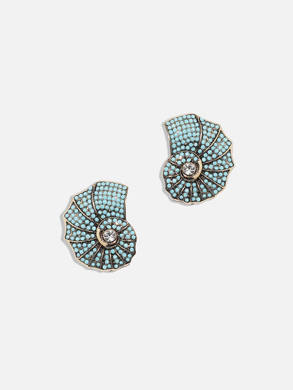 Gold-Plated Contemporary Studs Earrings