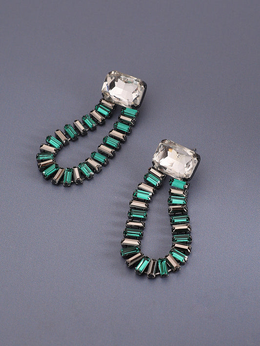 Silver-Plated Drop Earrings