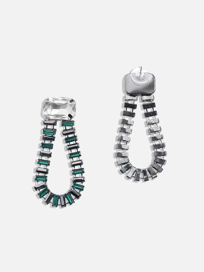 Silver-Plated Drop Earrings
