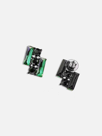 Silver-Plated Contemporary Studs Earrings