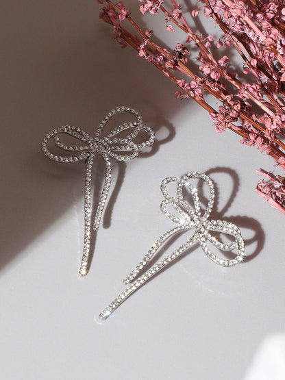 Silver-Plated Drop Earrings