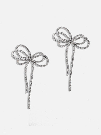 Silver-Plated Drop Earrings