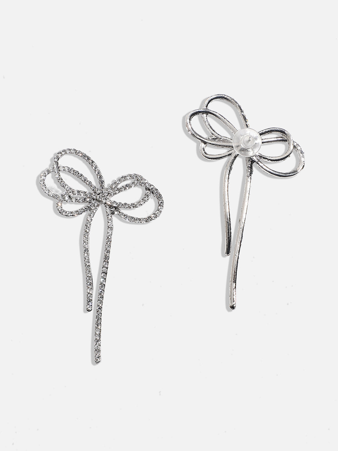 Silver-Plated Drop Earrings