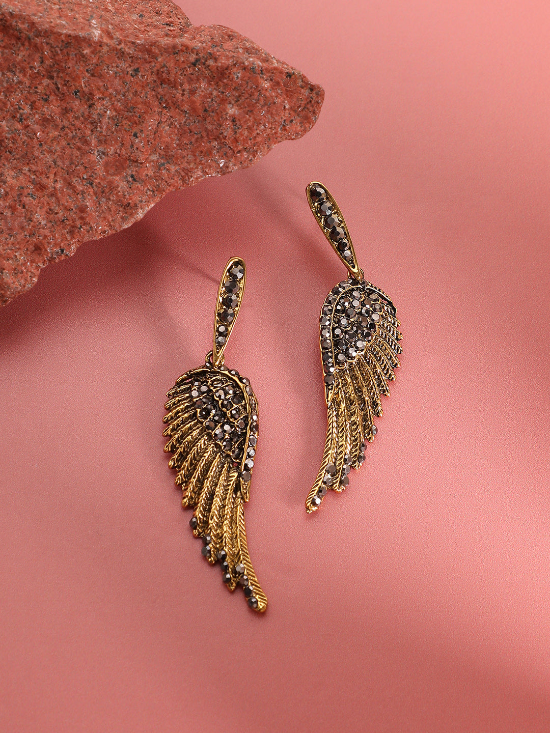 Gold-Plated Drop Earrings