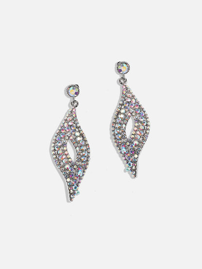 Set of 2 Gold-Plated Enamelled Drop Earrings