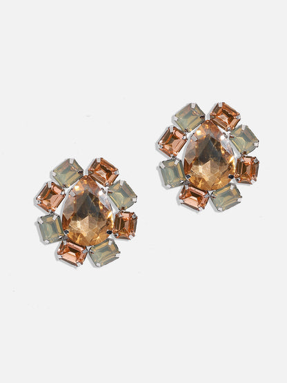 Silver-Plated Contemporary Studs Earrings