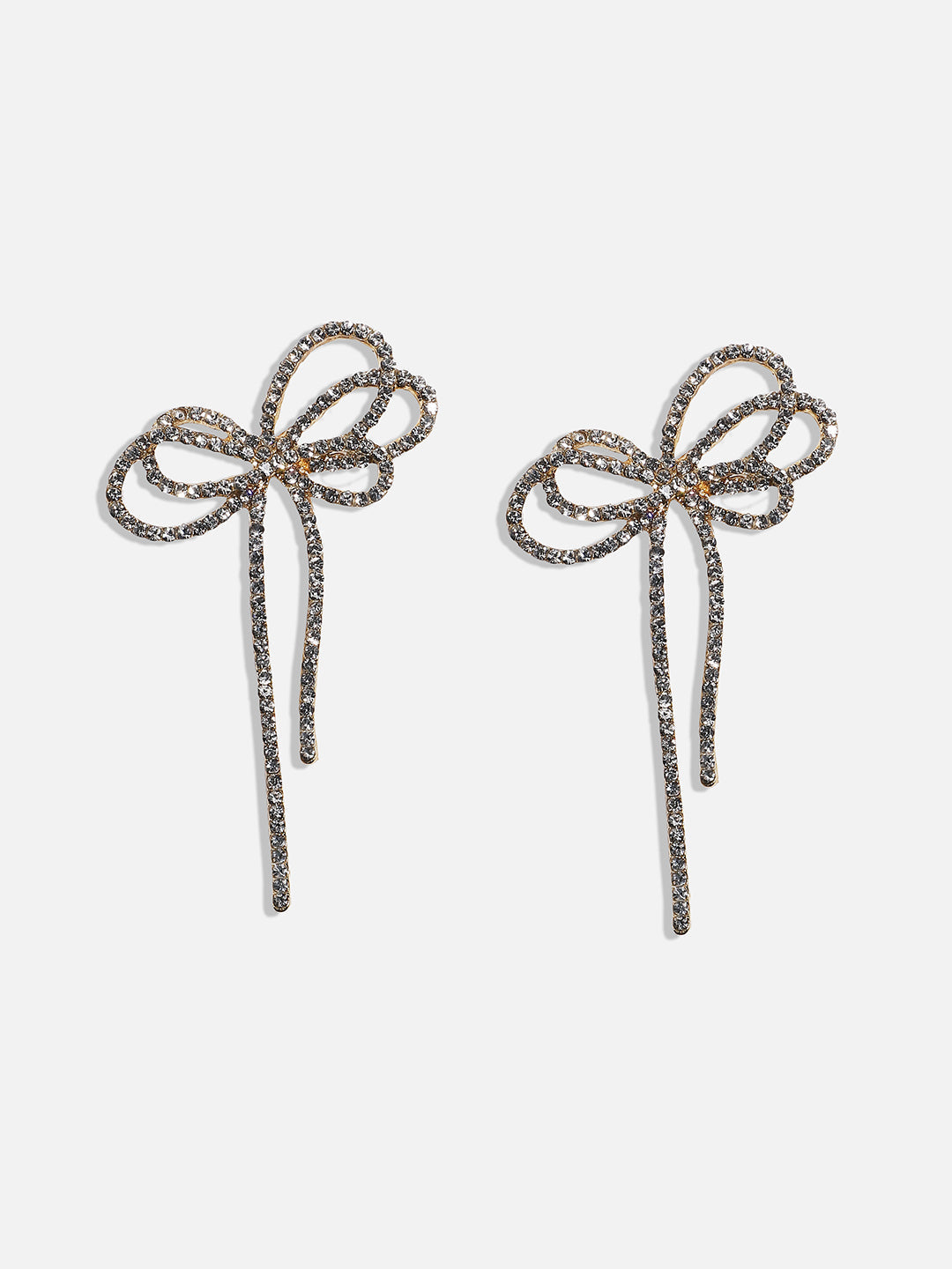 Silver-Plated Contemporary Drop Earrings