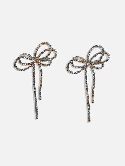 Silver-Plated Contemporary Drop Earrings