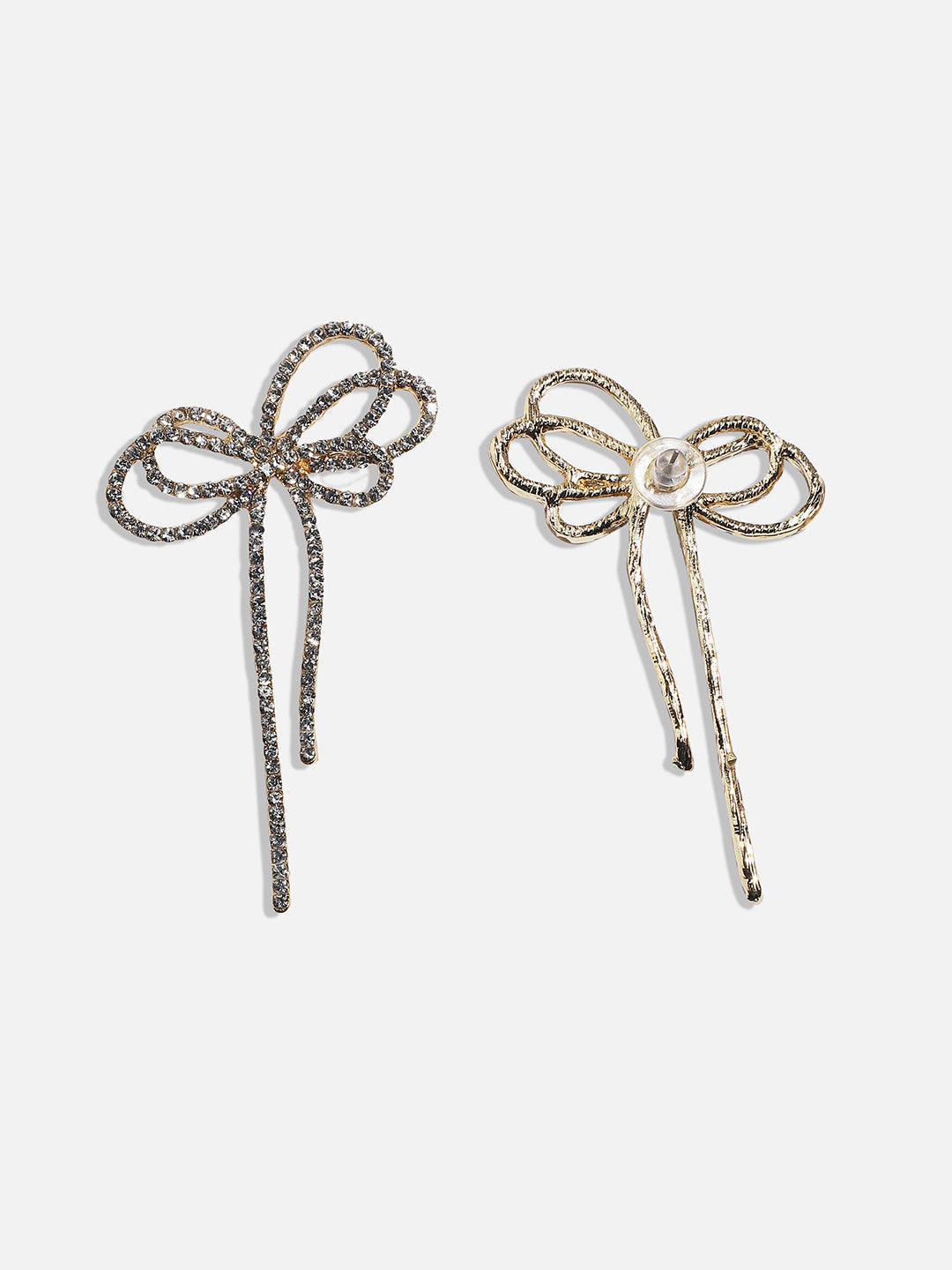 Silver-Plated Contemporary Drop Earrings