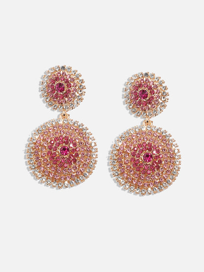 Gold-Plated Contemporary Drop Earrings