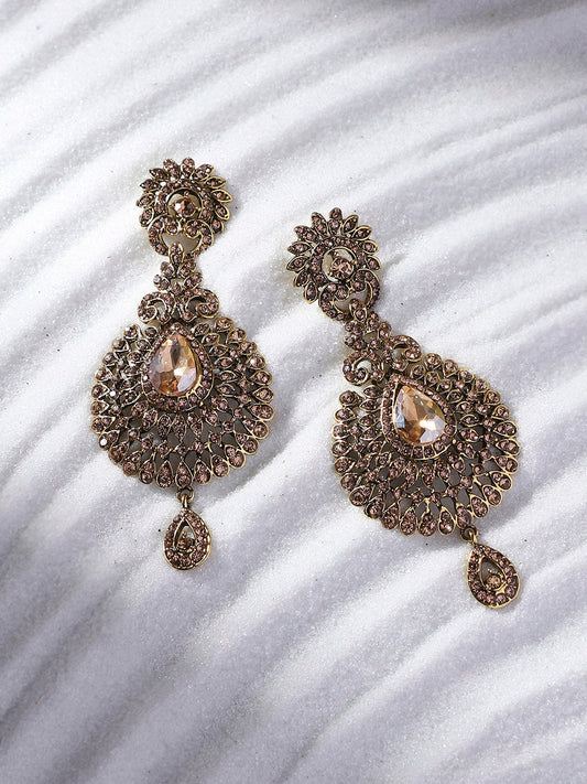Gold-Plated Drop Earrings