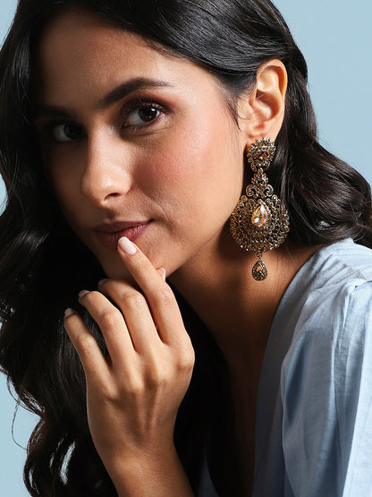 Gold-Plated Drop Earrings
