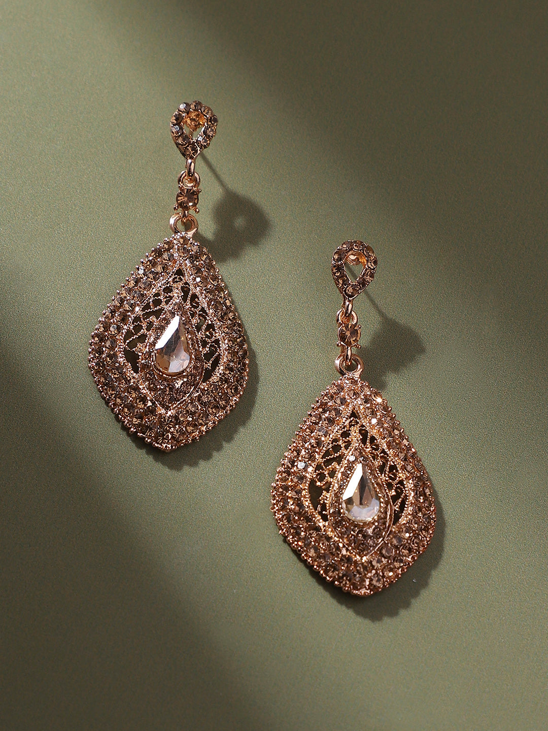 Gold-Plated Drop Earrings