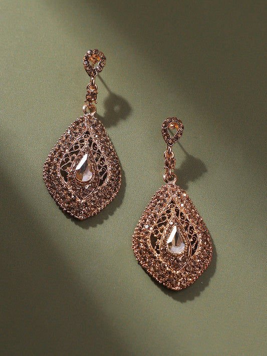 Gold-Plated Drop Earrings