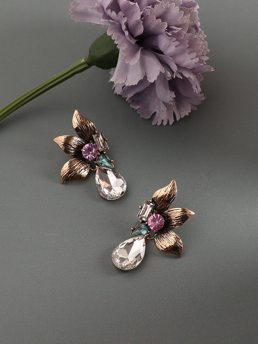Gold-Plated Drop Earrings