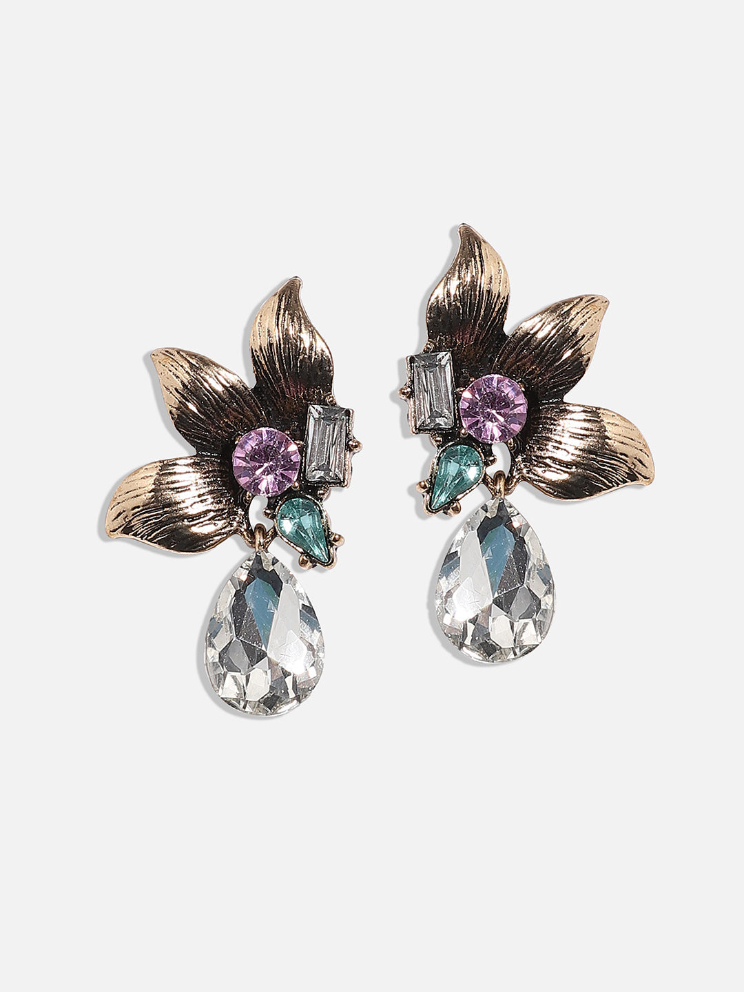 Gold-Plated Drop Earrings