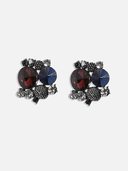 Silver-Plated Studs Earrings