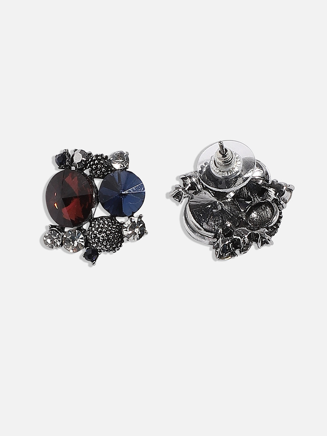 Silver-Plated Studs Earrings