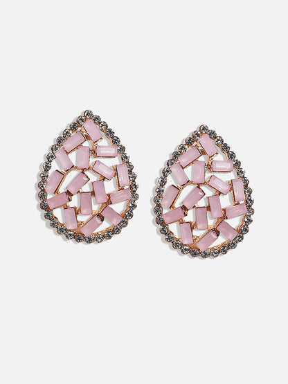 Gold-Plated Contemporary Stud Earrings