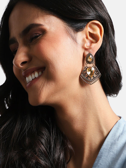 Gold-Plated Drop Earrings