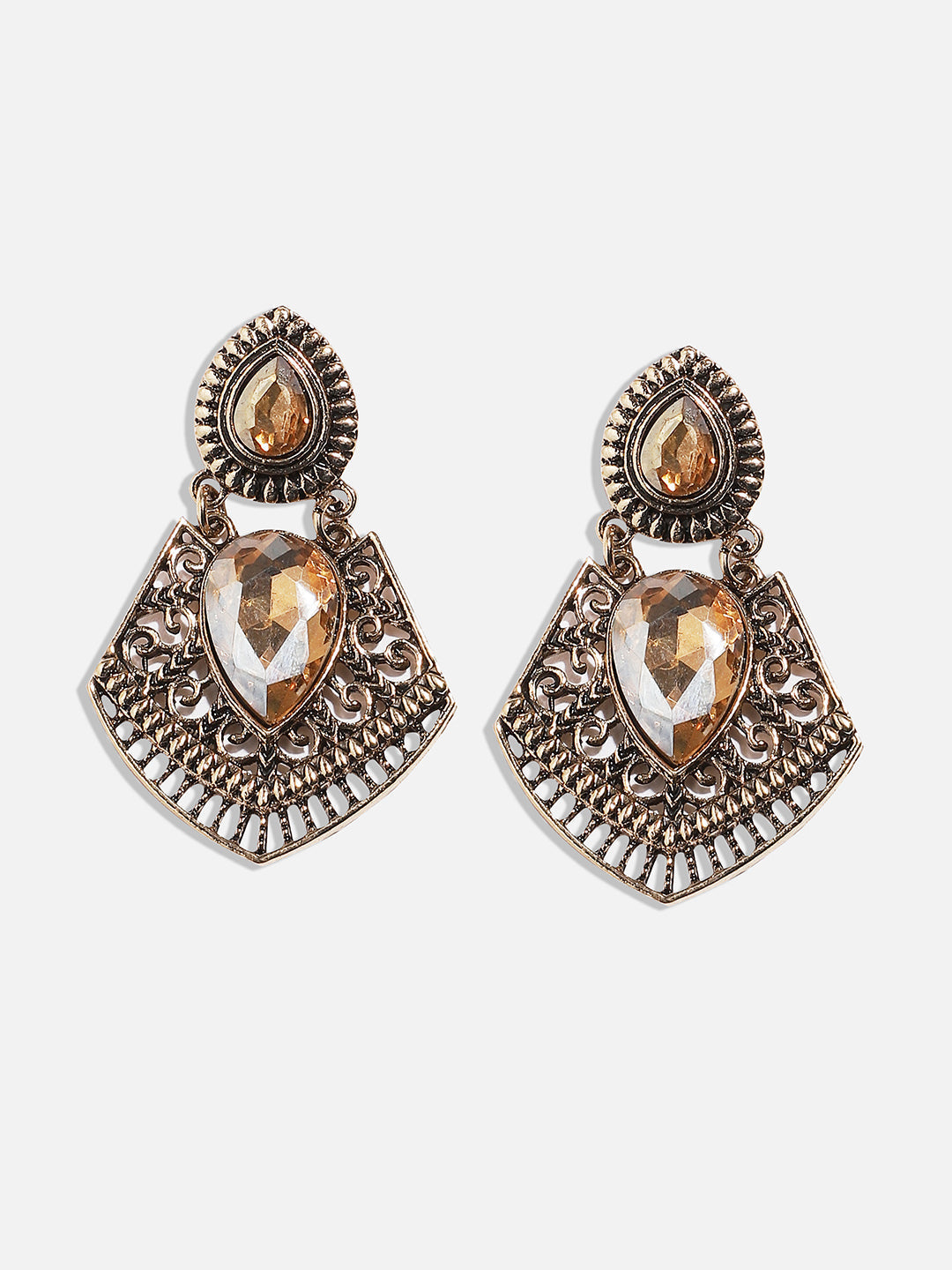 Gold-Plated Drop Earrings