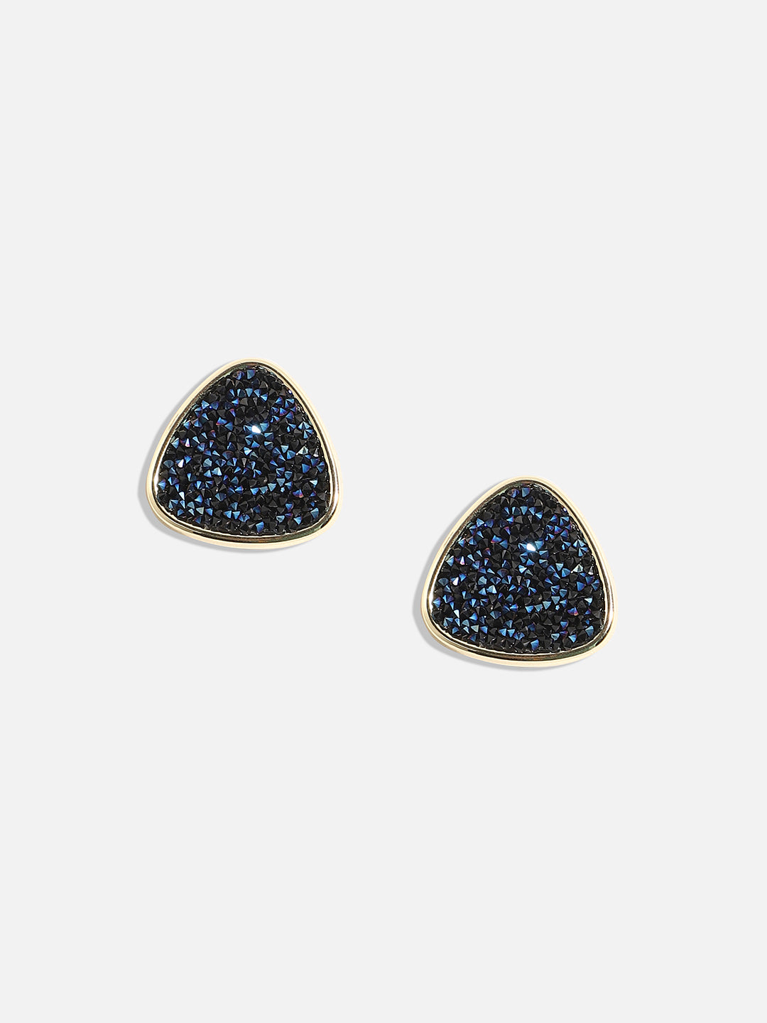 Gold-Plated Triangular Studs Earrings
