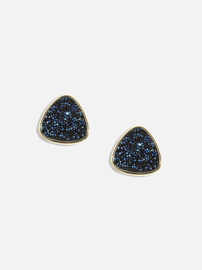 Gold-Plated Triangular Studs Earrings