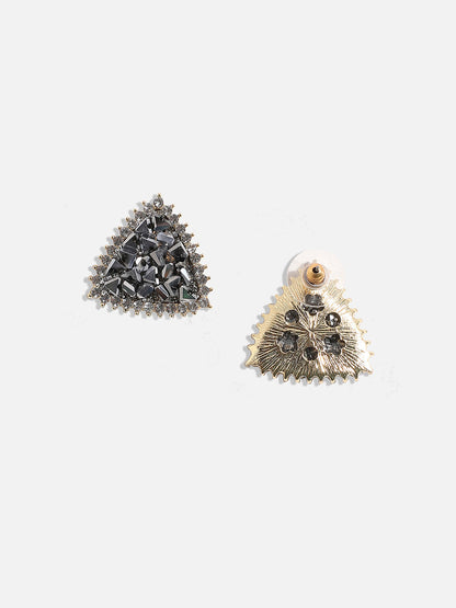 Silver-Plated Contemporary Stud Earrings