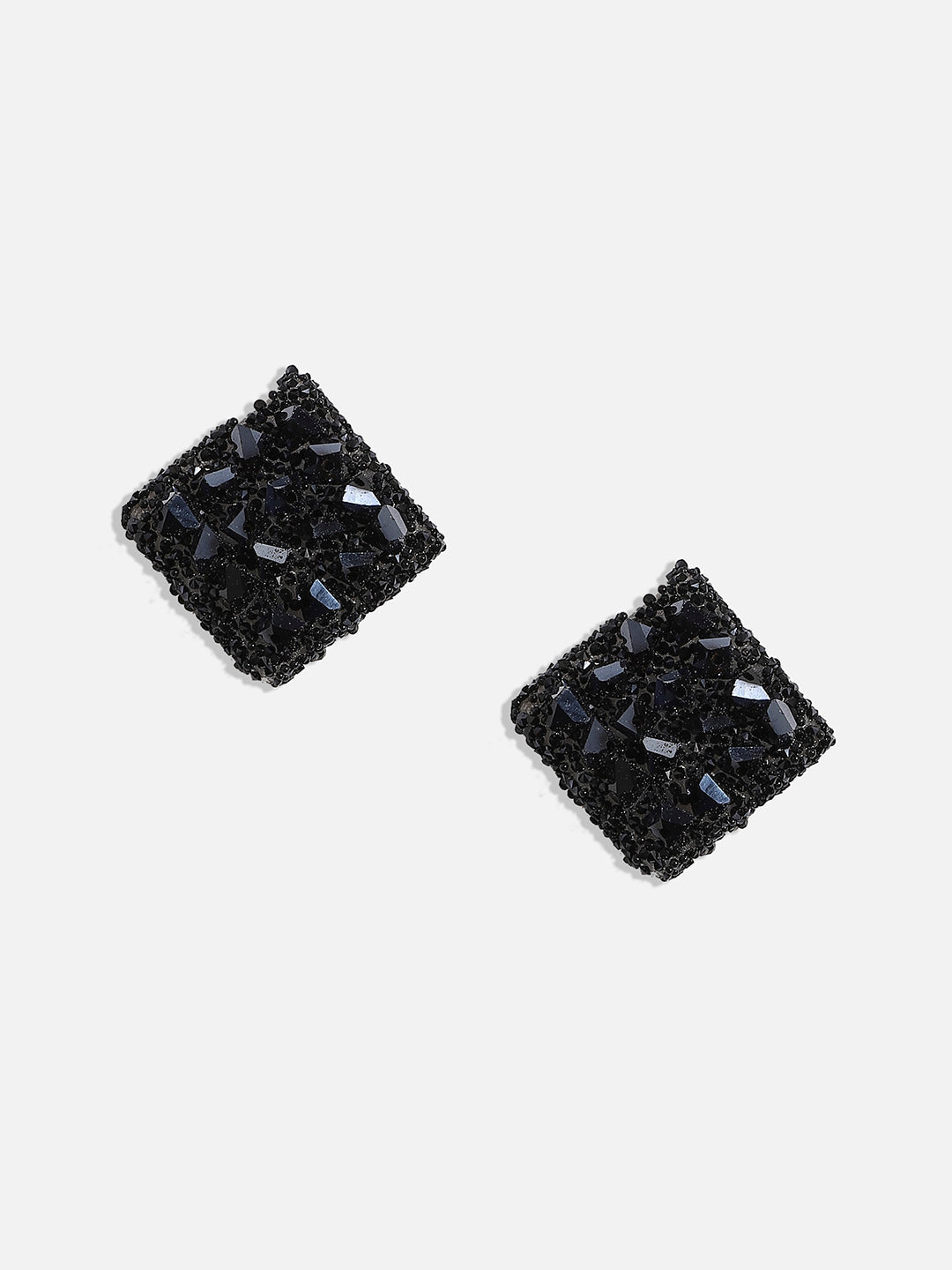 Silver-Plated Contemporary Studs Earrings