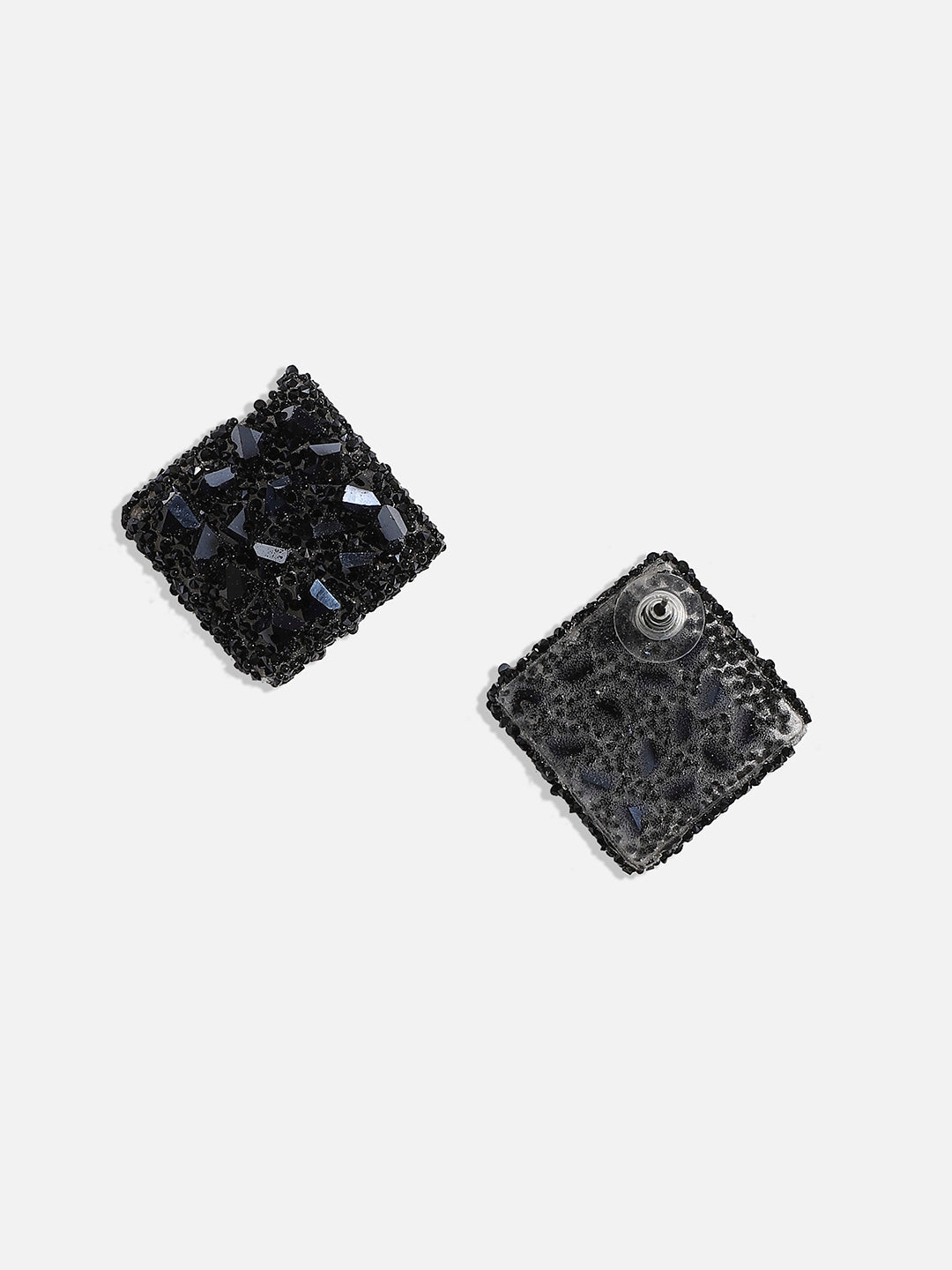 Silver-Plated Contemporary Studs Earrings