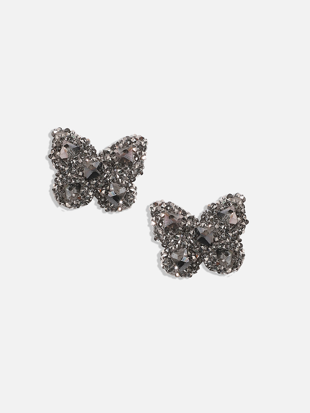 Silver-Plated Contemporary Stud Earrings