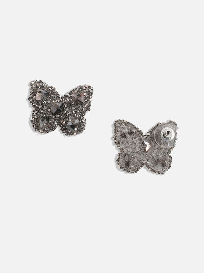 Silver-Plated Contemporary Stud Earrings