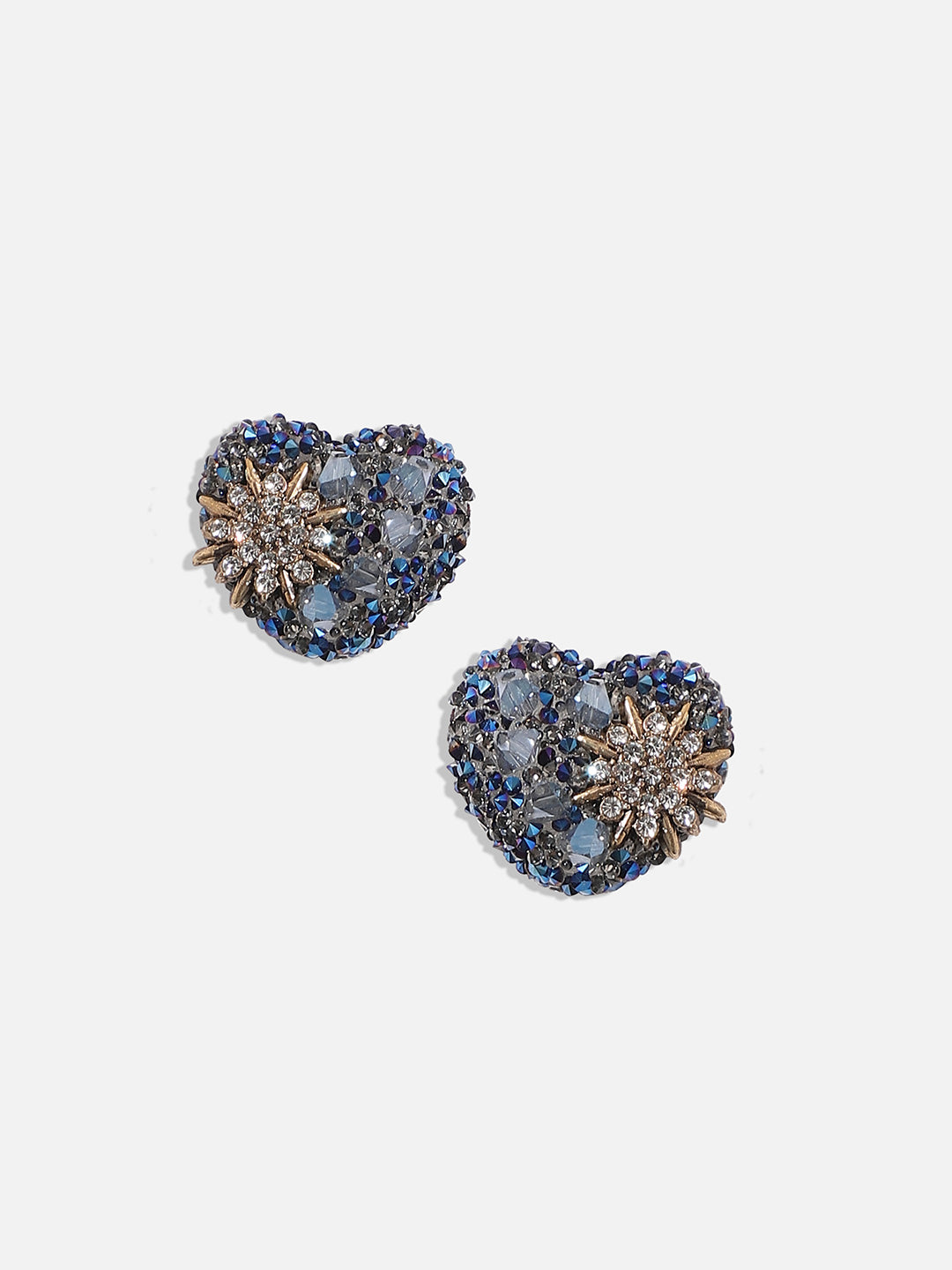 Silver-Plated Contemporary Studs Earrings