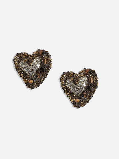 Gold-Plated Contemporary Studs Earrings