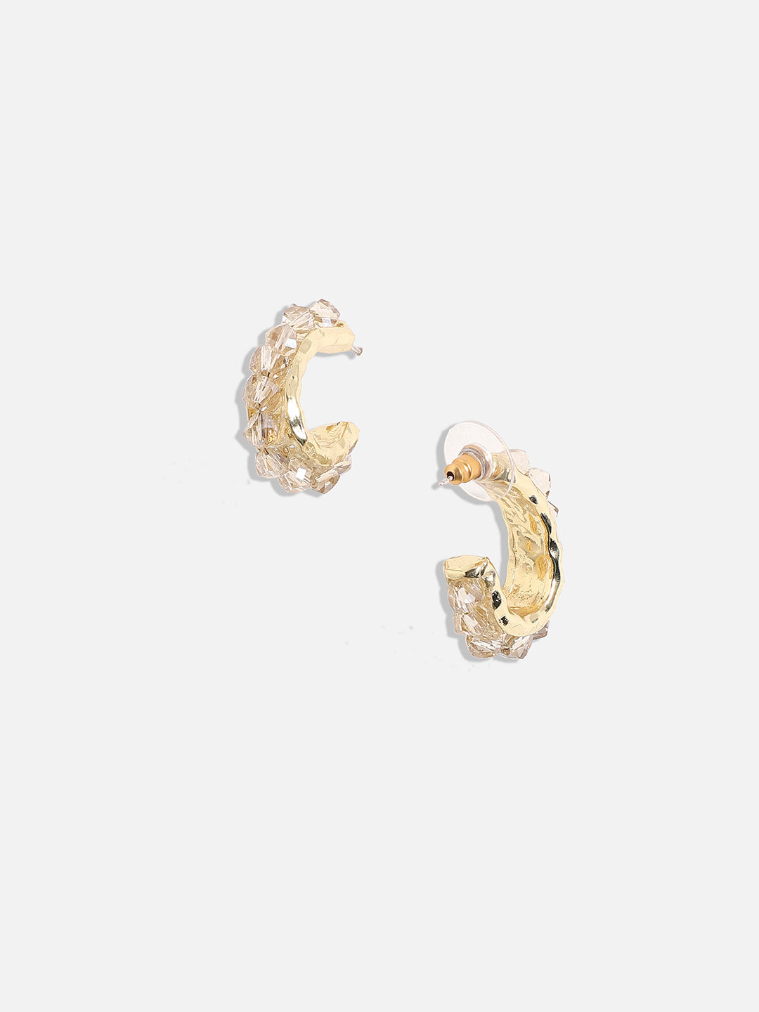 Contemporary Half Hoop Earrings