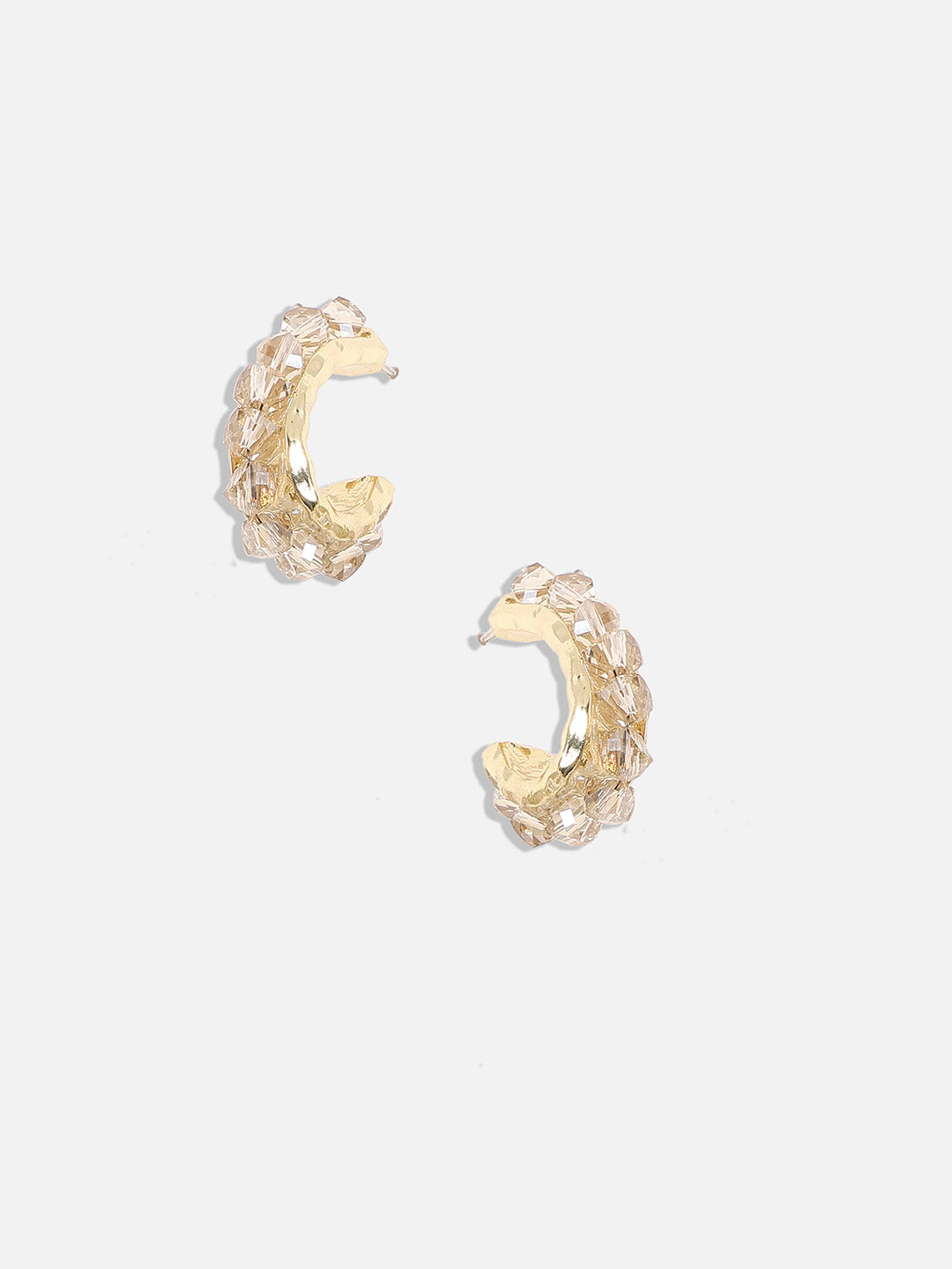 Contemporary Half Hoop Earrings