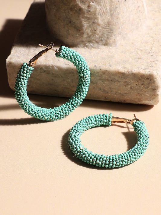 Gold-Plated Contemporary Hoop Earrings