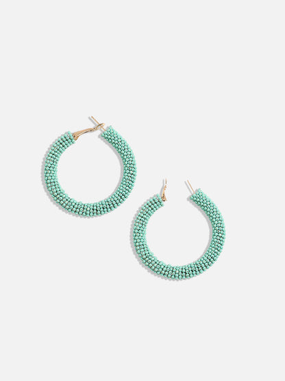 Gold-Plated Contemporary Hoop Earrings