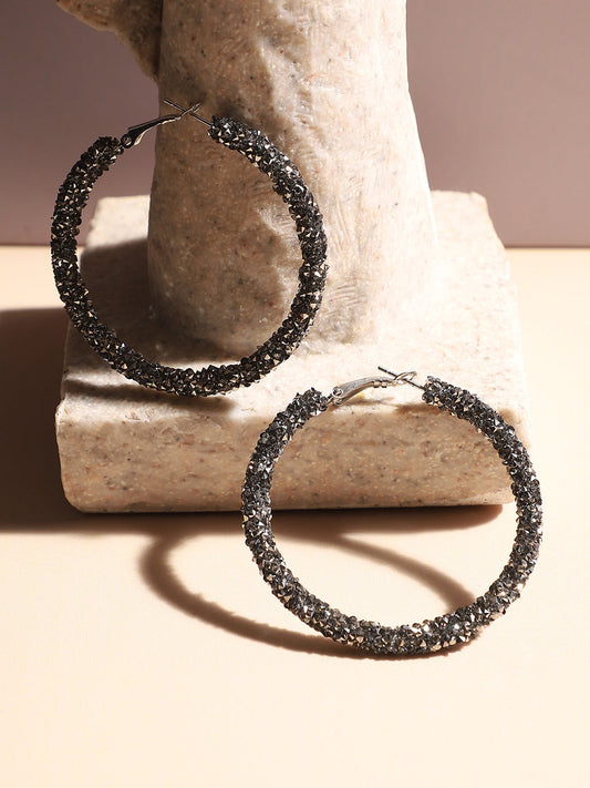 Silver-Plated Hoop Earrings