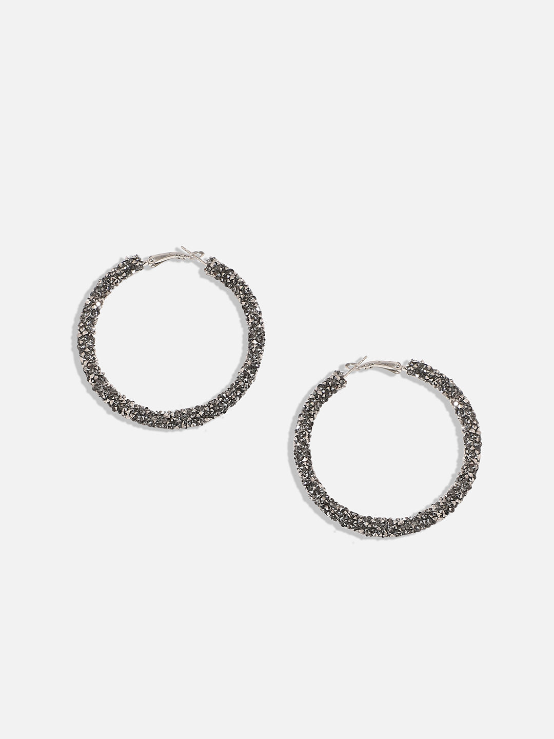Silver-Plated Hoop Earrings