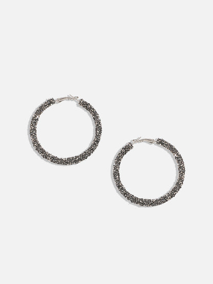 Silver-Plated Hoop Earrings