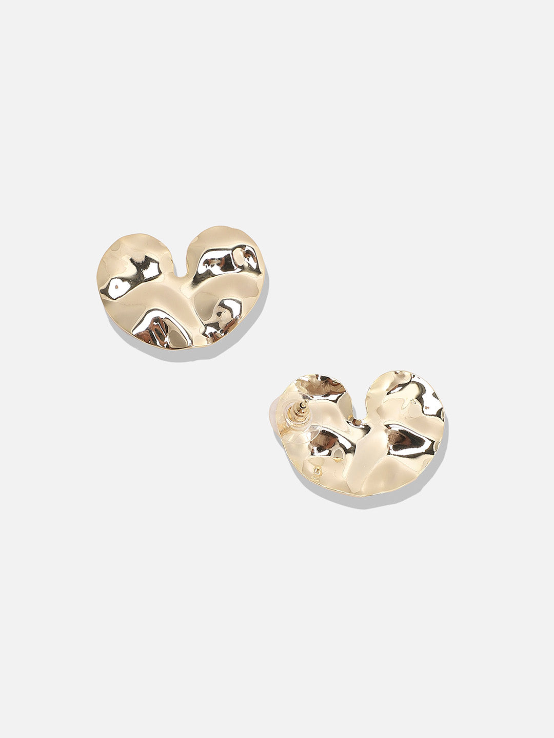 Gold-Plated Contemporary Studs Earrings