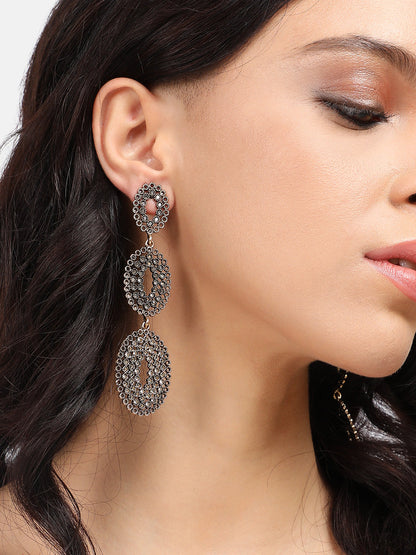 Gold-Plated Contemporary Studs Earrings